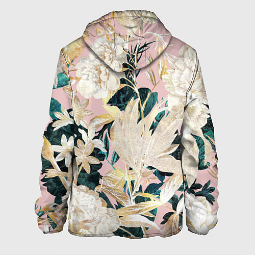 Мужская куртка Цветы Королевский Цветочный Узор / 3D-Черный – фото 2