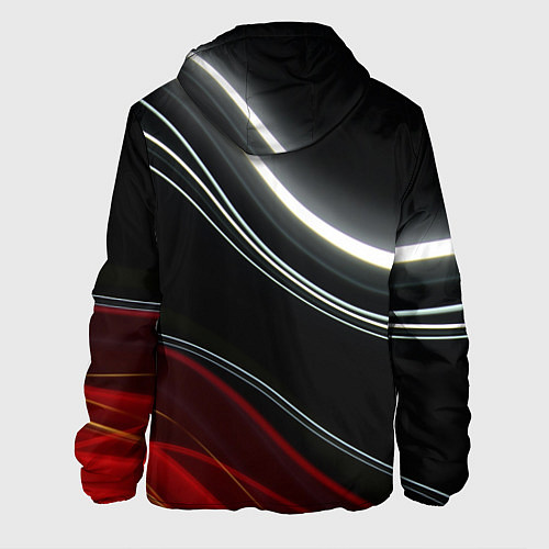 Мужская куртка Спорт - линии / 3D-Белый – фото 2