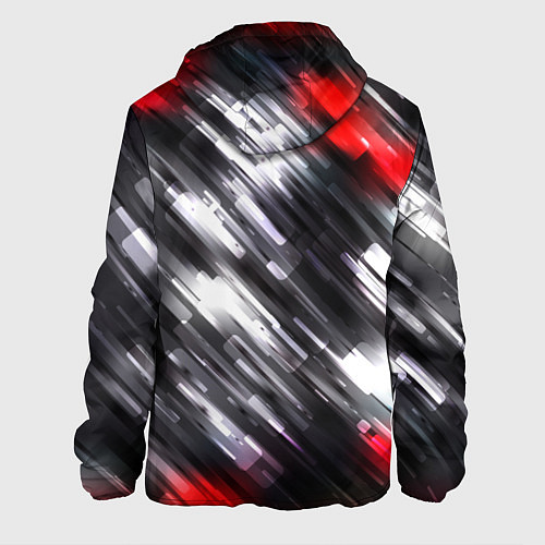 Мужская куртка NEON abstract pattern неоновая абстракция / 3D-Черный – фото 2