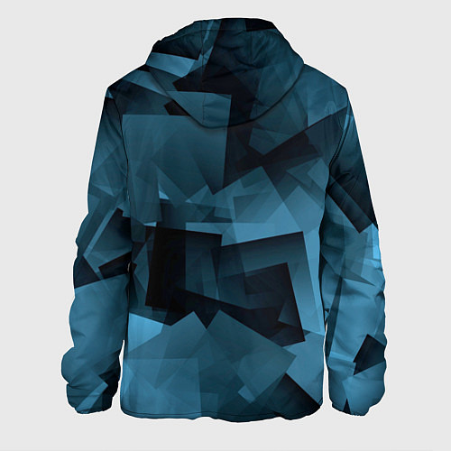 Мужская куртка Абстрактная геометрическая композиция Abstract geo / 3D-Белый – фото 2