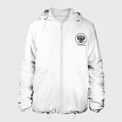 Куртка с капюшоном мужская Russia White Collection 20222023, цвет: 3D-белый