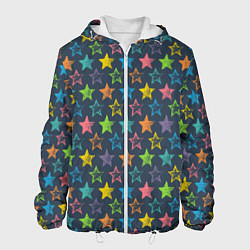 Куртка с капюшоном мужская Море звезд, цвет: 3D-белый