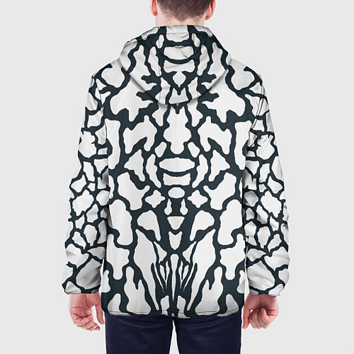 Мужская куртка Animal Black and White Pattern / 3D-Черный – фото 4