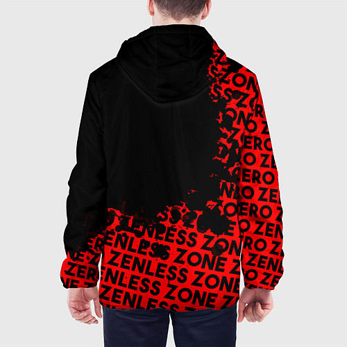 Мужская куртка Zenless Zone Zero капля арт / 3D-Черный – фото 4