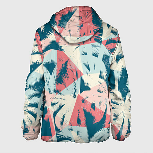 Мужская куртка Пальмы Паттерн / 3D-Черный – фото 2
