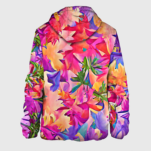 Мужская куртка Цветочные бутоны / 3D-Белый – фото 2