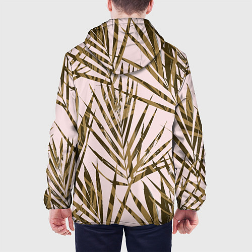 Мужская куртка Тропические Пальмы Летом / 3D-Черный – фото 4
