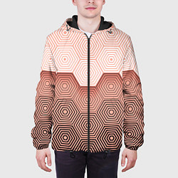 Куртка с капюшоном мужская Hexagon Minimal, цвет: 3D-черный — фото 2