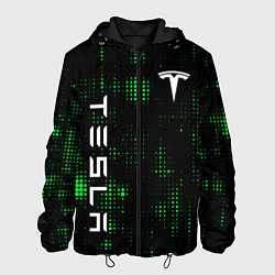 Мужская куртка Tesla Зеленые точки