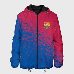 Куртка с капюшоном мужская Barcelona маленькое лого, цвет: 3D-черный