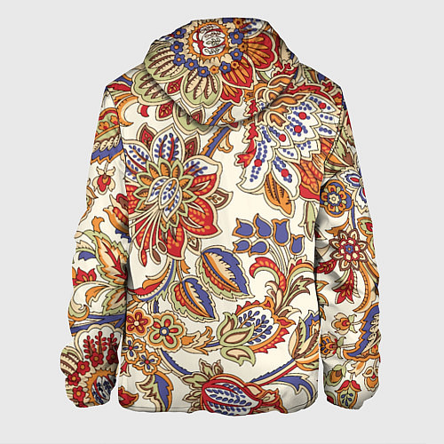 Мужская куртка Цветочный винтажный орнамент / 3D-Белый – фото 2