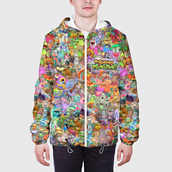 Куртка с капюшоном мужская MY SINGING MONSTERS Все персонажи, цвет: 3D-белый — фото 2