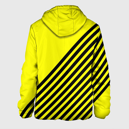 Мужская куртка Borussia черные полосы / 3D-Белый – фото 2
