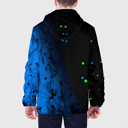 Мужская куртка Niletto абстракция / 3D-Черный – фото 4