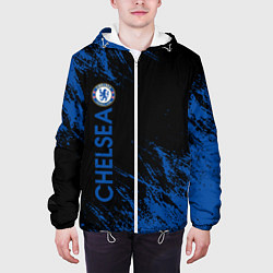 Куртка с капюшоном мужская Chelsea текстура, цвет: 3D-белый — фото 2