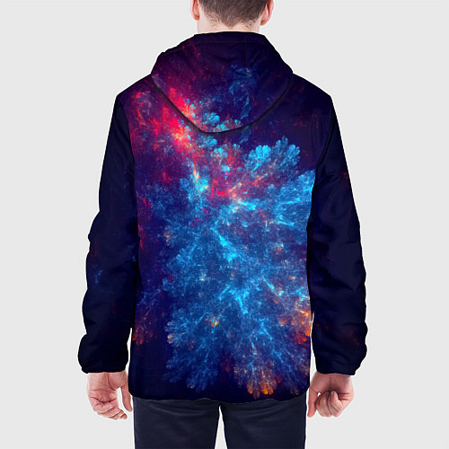 Мужская куртка Космический Коралловый Риф / 3D-Черный – фото 4