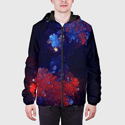 Куртка с капюшоном мужская Бурлящий Коралловый Риф, цвет: 3D-черный — фото 2