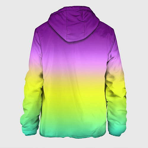 Мужская куртка Multicolored Ombre gradient / 3D-Белый – фото 2