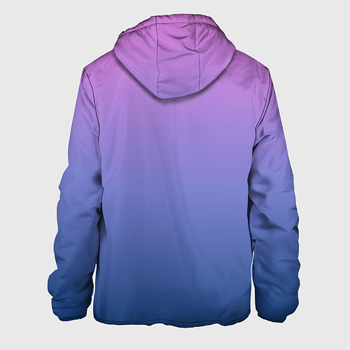 Мужская куртка PINK-BLUE GRADIENT ГРАДИЕНТ / 3D-Белый – фото 2