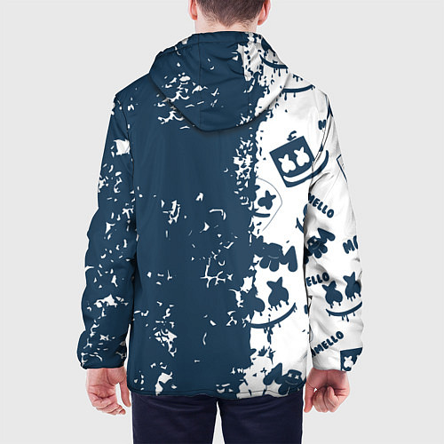 Мужская куртка Marshmello паттерн / 3D-Черный – фото 4