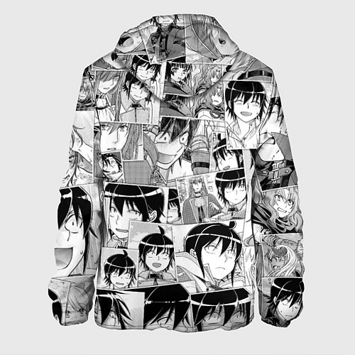 Мужская куртка Tsuki ga Michibiku Isekai Douchuu pattern / 3D-Черный – фото 2