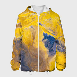 Куртка с капюшоном мужская Пожар Красок, цвет: 3D-белый