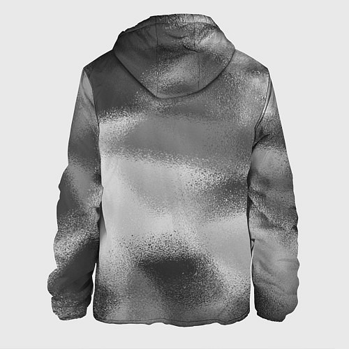 Мужская куртка В серых тонах абстрактный узор gray abstract patte / 3D-Белый – фото 2