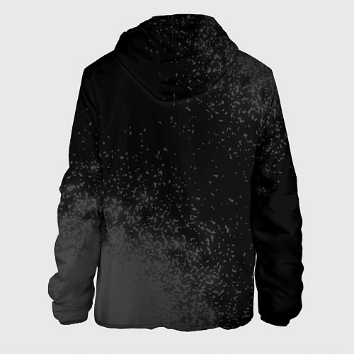 Мужская куртка Garbage Glitch на темном фоне / 3D-Черный – фото 2