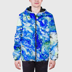 Куртка с капюшоном мужская Снег На Красках, цвет: 3D-черный — фото 2