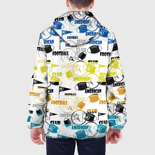 Мужская куртка American football sports pattern / 3D-Черный – фото 4