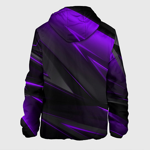 Мужская куртка Geometry Черный и фиолетовый / 3D-Белый – фото 2