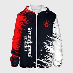 Куртка с капюшоном мужская Five Finger Death Punch - краска, цвет: 3D-белый