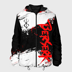 Куртка с капюшоном мужская БЕРСЕРК : Спортивная форма - Клеймо жертвы, цвет: 3D-черный