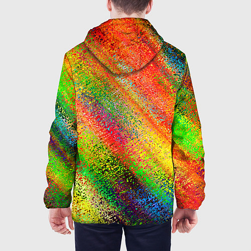 Мужская куртка Rainbow inclusions / 3D-Черный – фото 4