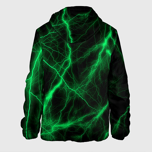 Мужская куртка Mazda зеленые молнии / 3D-Черный – фото 2