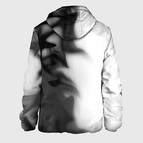 Мужская куртка Рэпер Грибы в стиле граффити: по-вертикали / 3D-Белый – фото 2