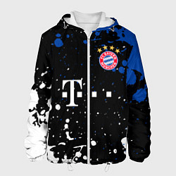 Куртка с капюшоном мужская Bayern munchen Краска, цвет: 3D-белый