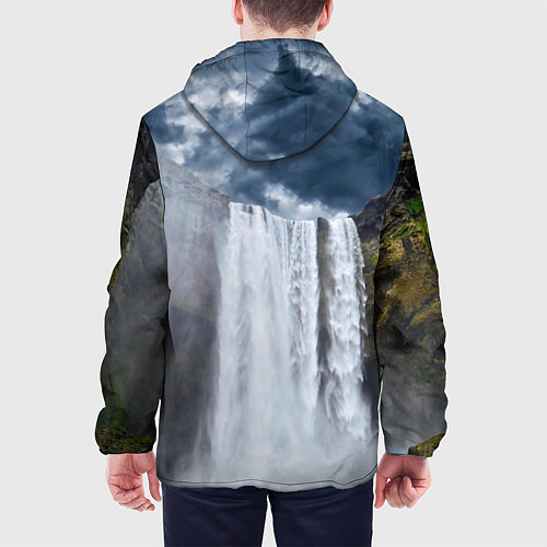 Мужская куртка Водопад Скогафосс / 3D-Черный – фото 4