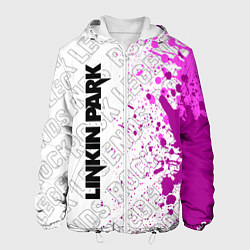 Куртка с капюшоном мужская Linkin Park rock legends: по-вертикали, цвет: 3D-белый