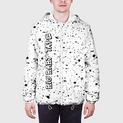 Куртка с капюшоном мужская Рэпер Big Baby Tape в стиле граффити: по-вертикали, цвет: 3D-белый — фото 2