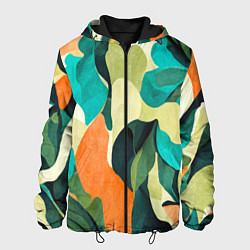 Куртка с капюшоном мужская Multicoloured camouflage, цвет: 3D-черный