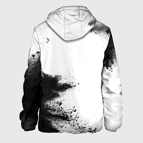 Мужская куртка Skillet и рок символ на светлом фоне / 3D-Белый – фото 2