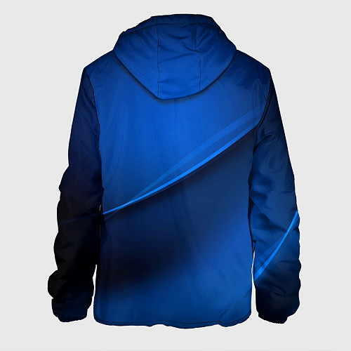 Мужская куртка Ford - синяя абстракция / 3D-Белый – фото 2