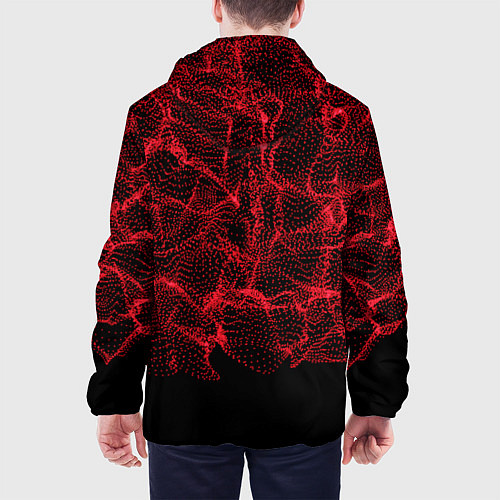 Мужская куртка Пиксельная абстракция / 3D-Черный – фото 4