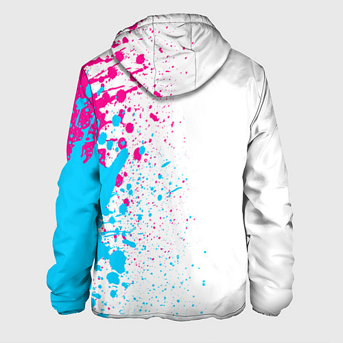 Мужская куртка Nine Inch Nails neon gradient style: по-вертикали / 3D-Черный – фото 2