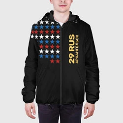 Куртка с капюшоном мужская 29 RUS Архангельск, цвет: 3D-черный — фото 2