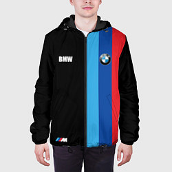 Куртка с капюшоном мужская BMW - М Линии : Черный, цвет: 3D-черный — фото 2