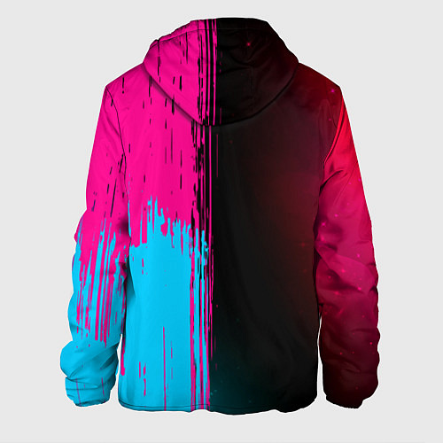 Мужская куртка Fiat - neon gradient: по-вертикали / 3D-Черный – фото 2