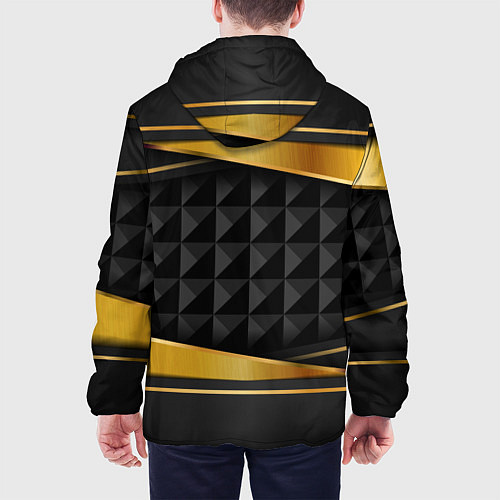 Мужская куртка Gold & black - Russia / 3D-Черный – фото 4