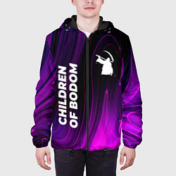 Куртка с капюшоном мужская Children of Bodom violet plasma, цвет: 3D-черный — фото 2